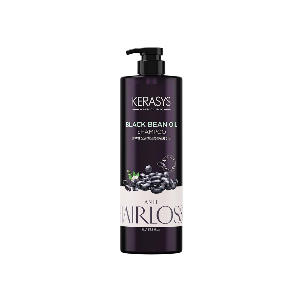 Kerasys Black Bean Oil Shampoo 1L nourishing and strengthening shampoo